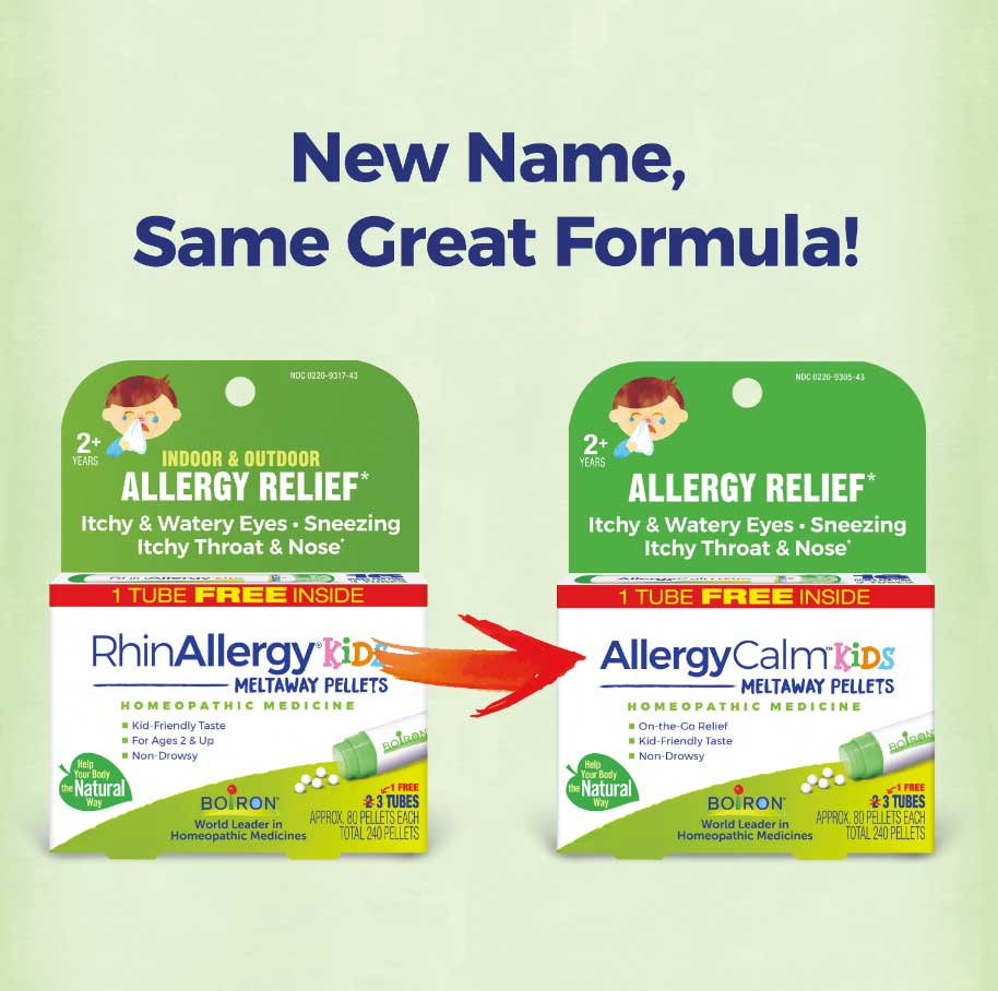 Boiron Homeopathics AllergyCalm Kids Pellets (Formerly RhinAllergy) New Look