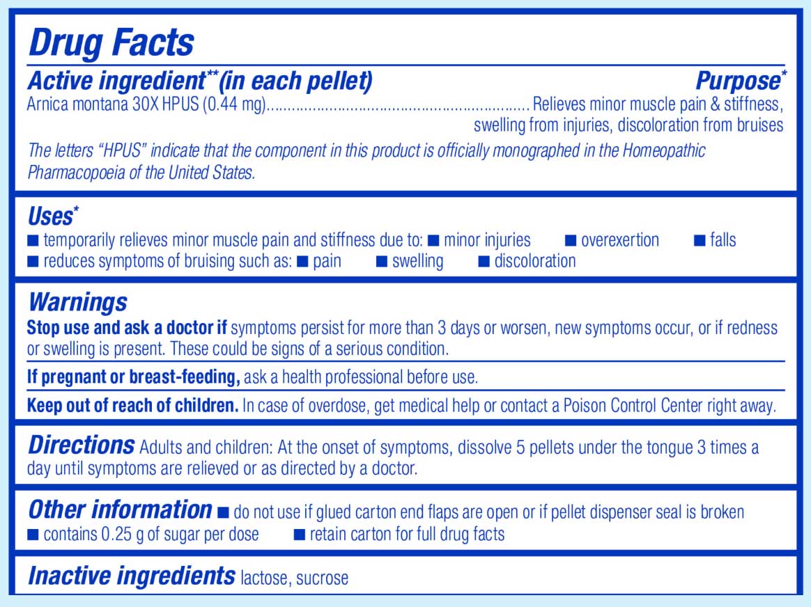 Boiron Homeopathics Arnica Montana 30X Ingredients