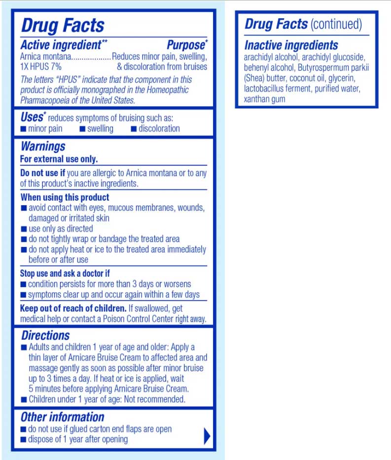 Boiron Homeopathics Arnicare Bruise Cream Ingredients