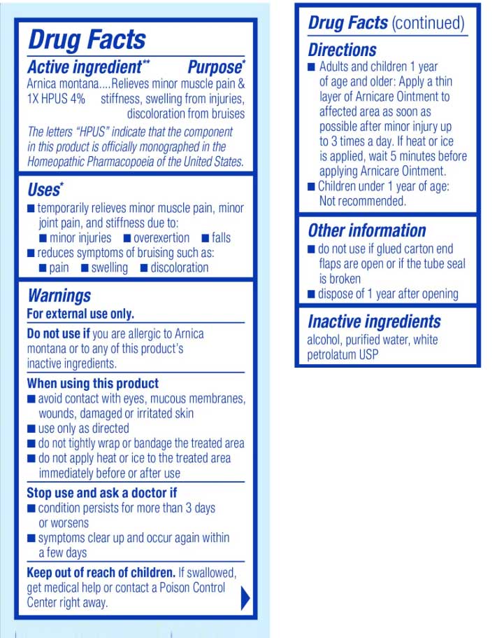 Boiron Homeopathics Arnicare Ointment Ingredients