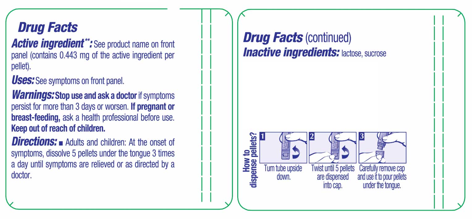 Boiron Homeopathics Caulophyllum Thalictroides Ingredients