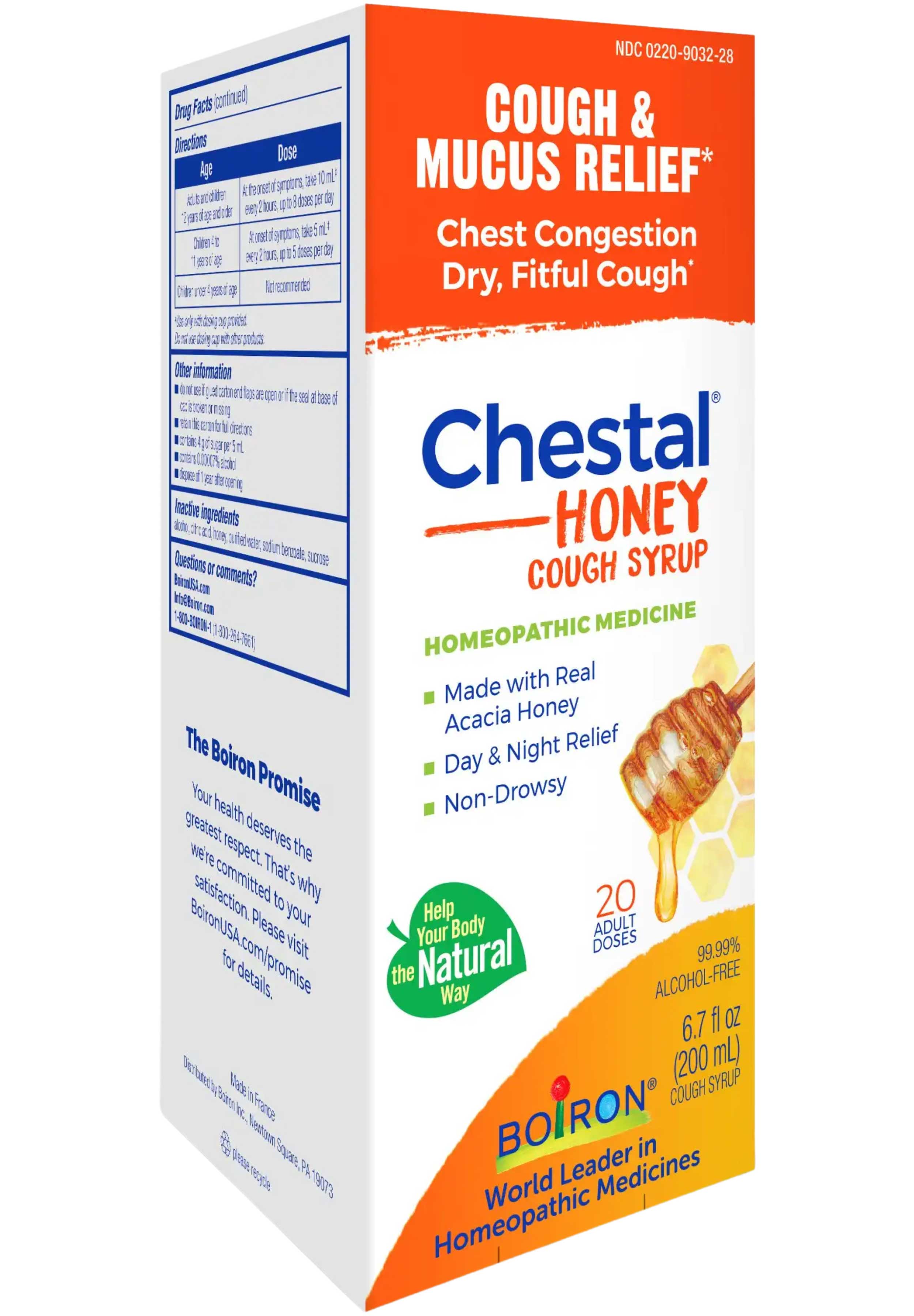Boiron Homeopathics Chestal Adult Cough Honey