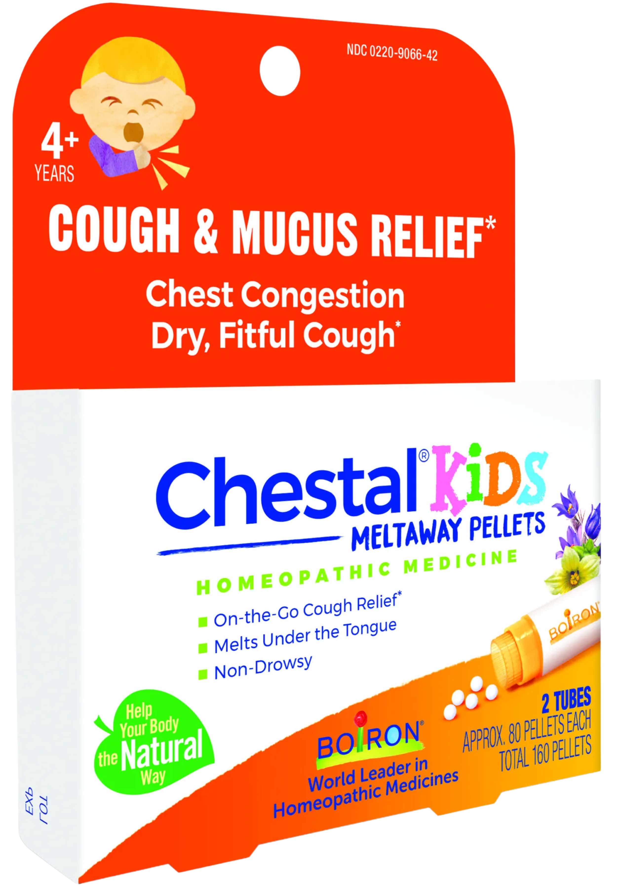 Boiron Homeopathics Chestal® Kids Meltaway Pellets