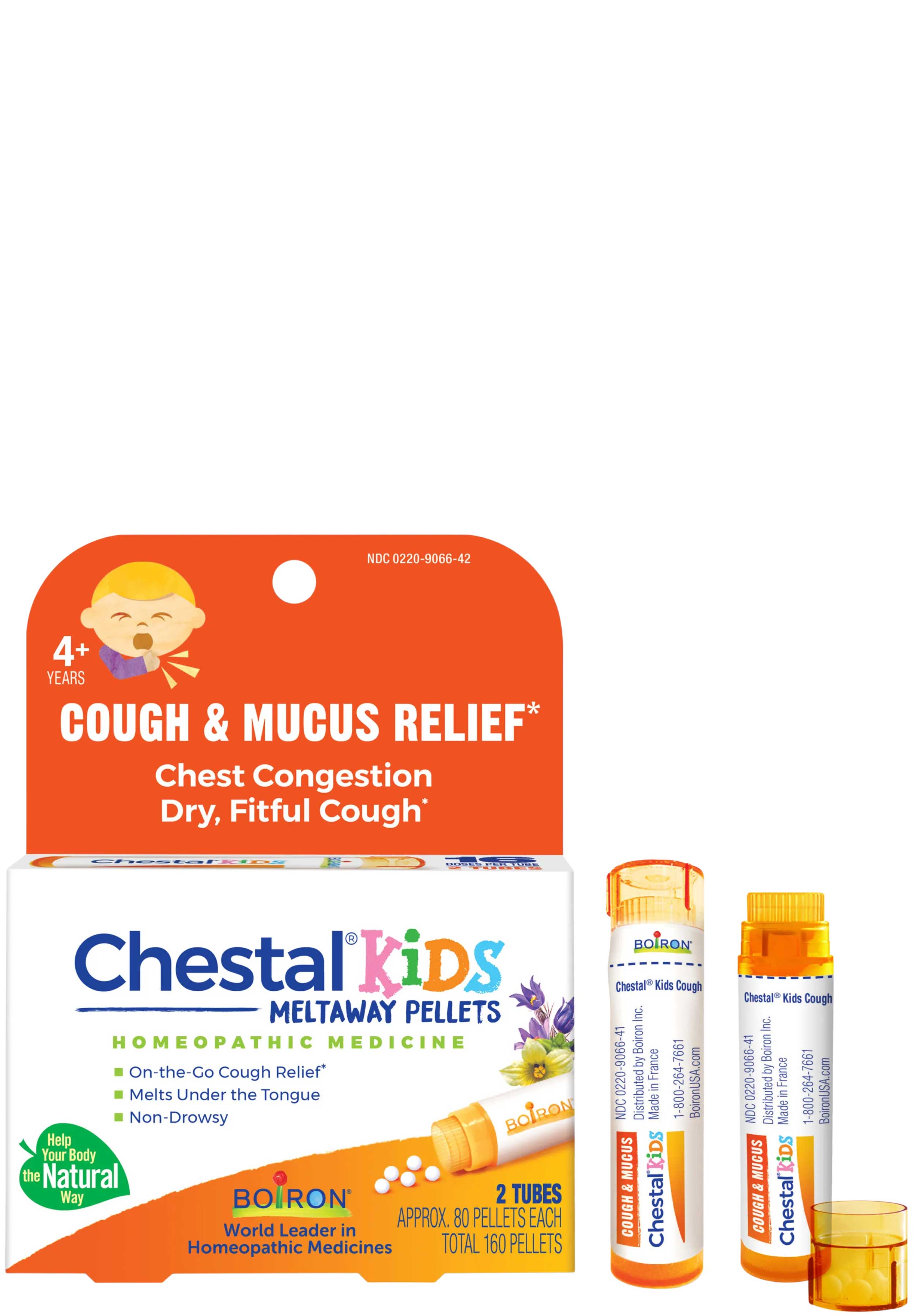 Boiron Homeopathics Chestal® Kids Meltaway Pellets