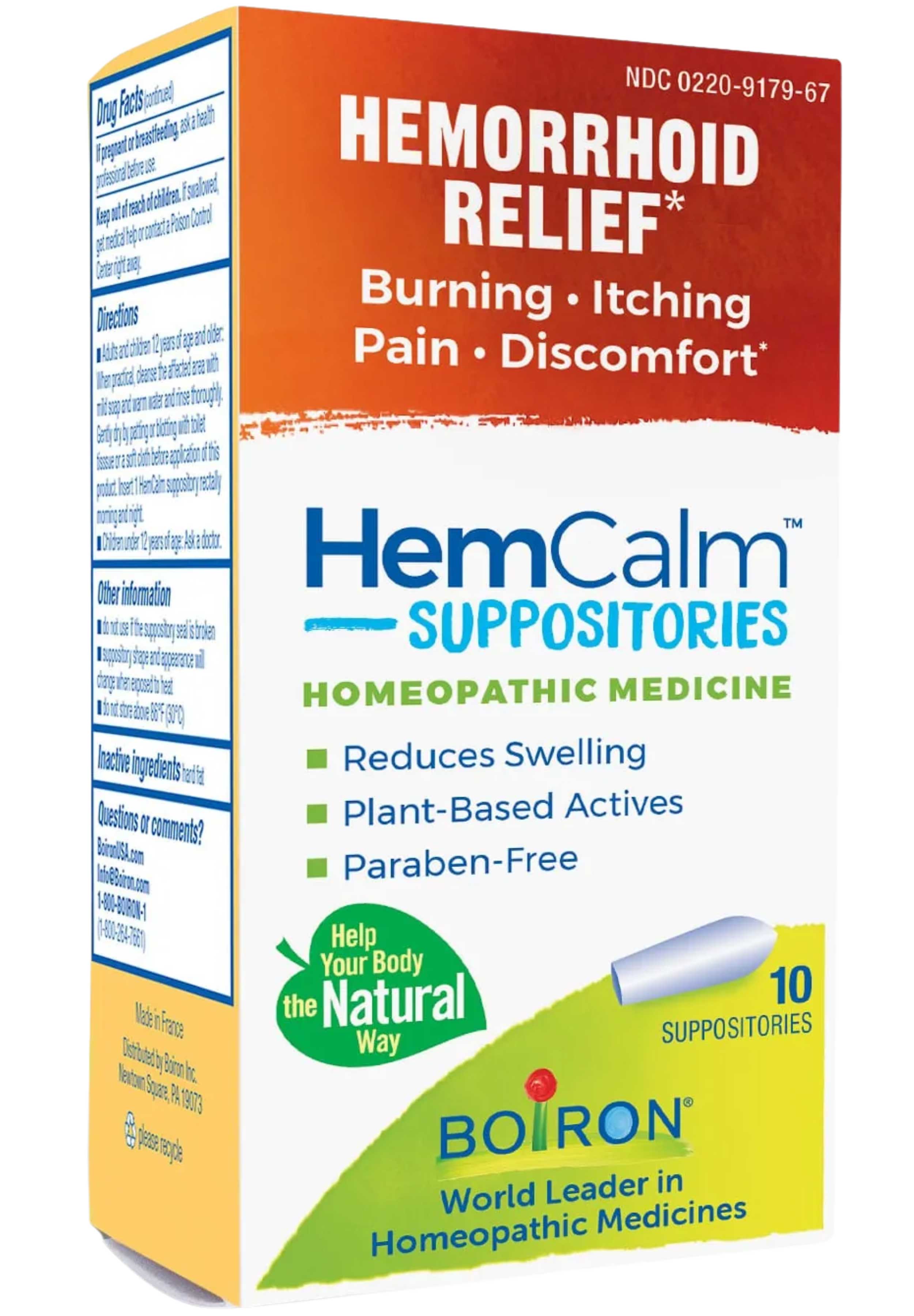 Boiron Homeopathics HemCalm Suppositories