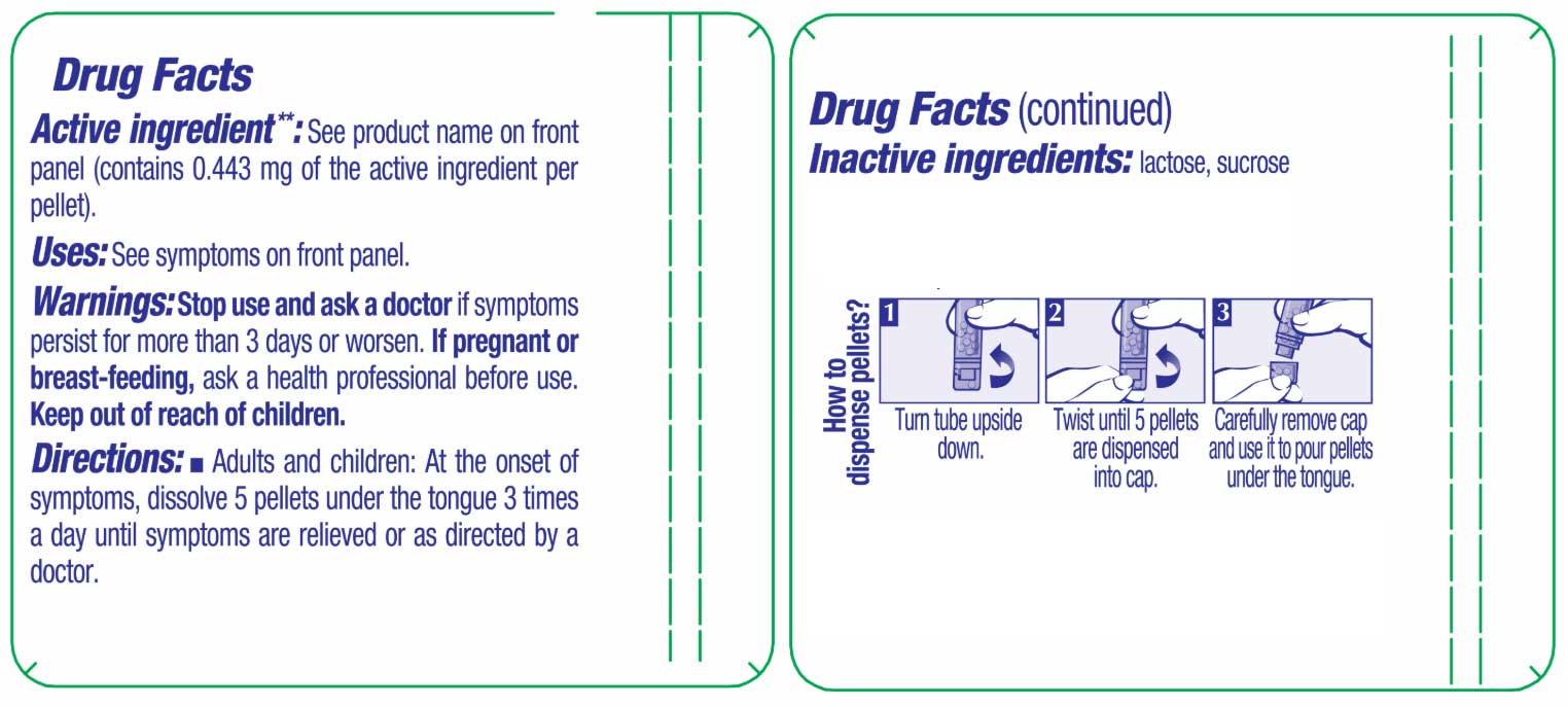 Boiron Homeopathics Iris Versicolor Ingredients