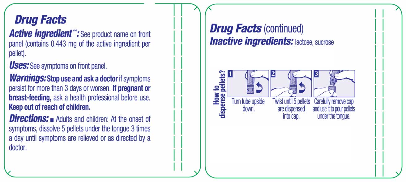 Boiron Homeopathics Pulsatilla Ingredients