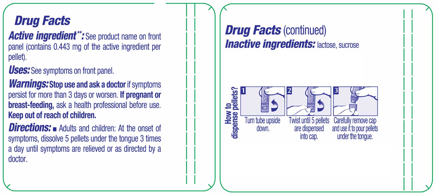 Boiron Homeopathics Ruta Graveolens Ingredients