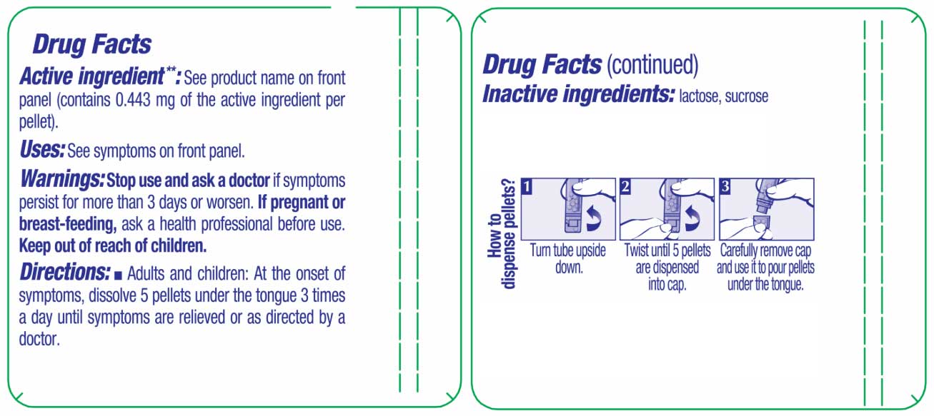 Boiron Homeopathics Sanguinaria Canadensis Ingredients