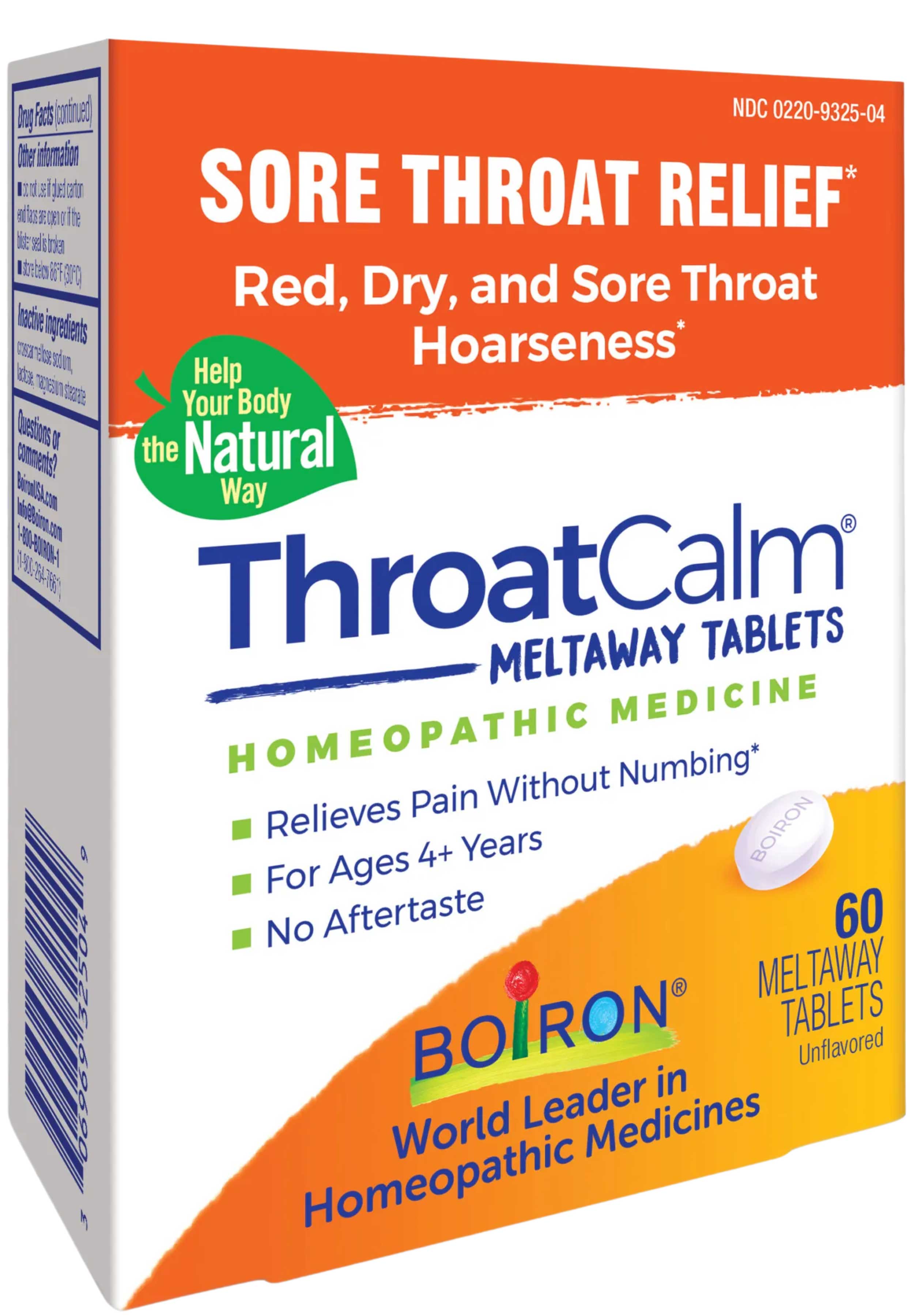 Boiron Homeopathics ThroatCalm
