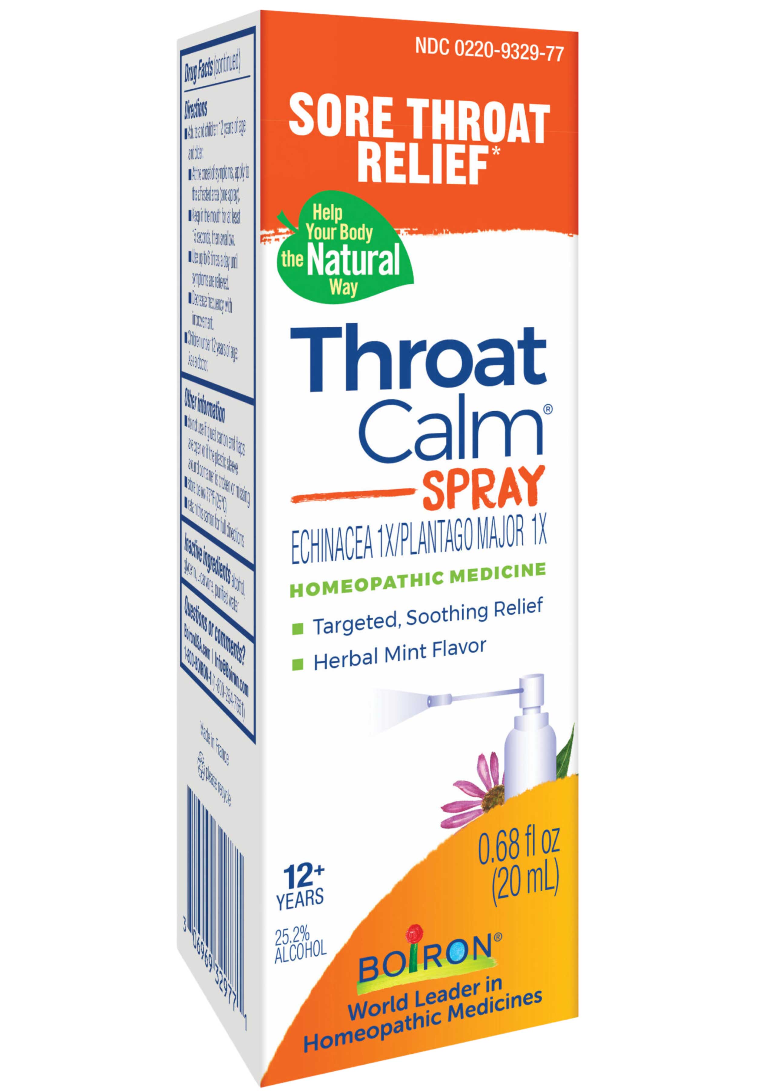 Boiron Homeopathics ThroatCalm Spray