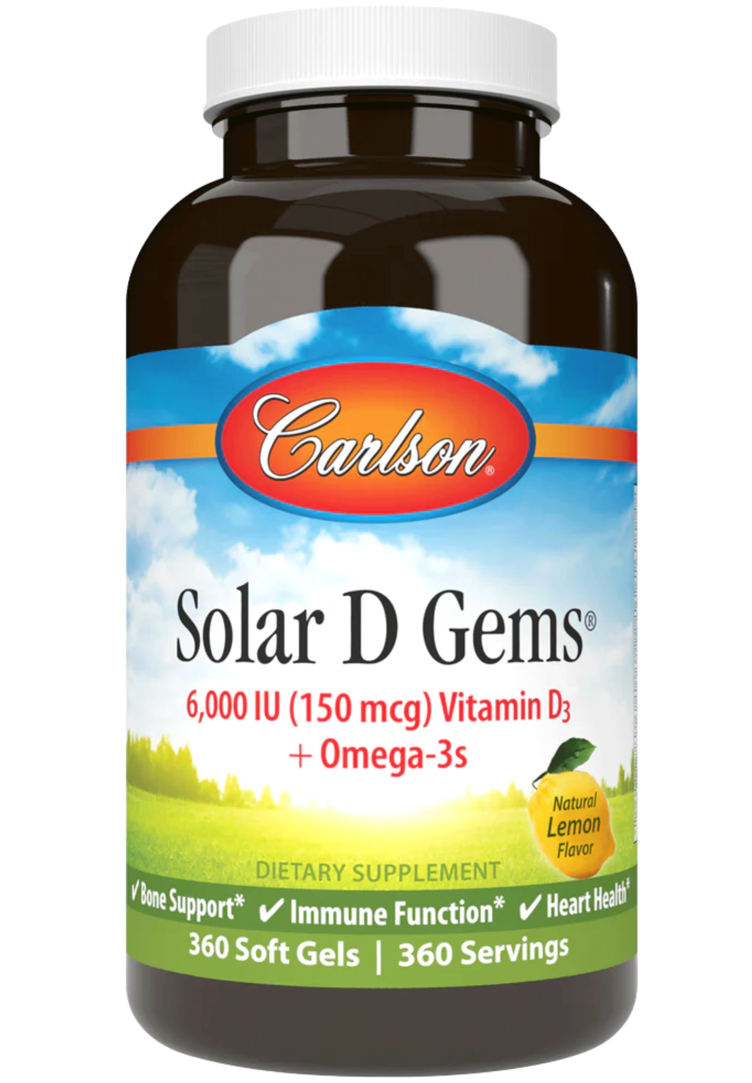 Carlson Labs Solar D Gems 6,000 IU (150 mcg)