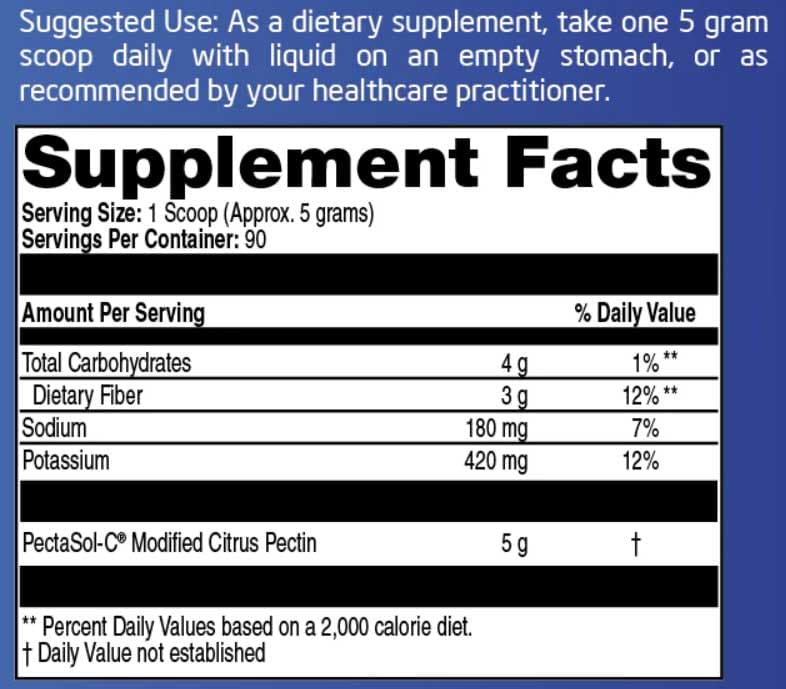 Clinical Synergy Professional Formulas PectaSol-C Professional Powder Ingredients 