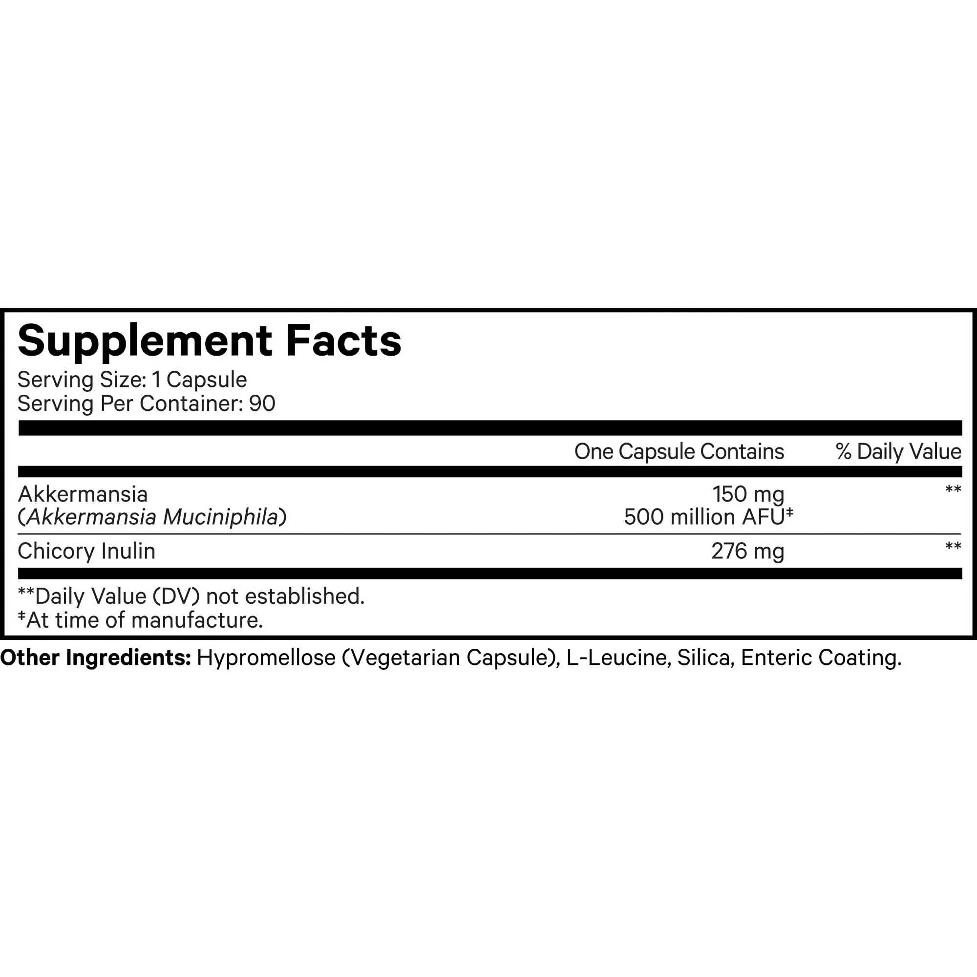 Codeage Akkermansia 500 Ultra Ingredients