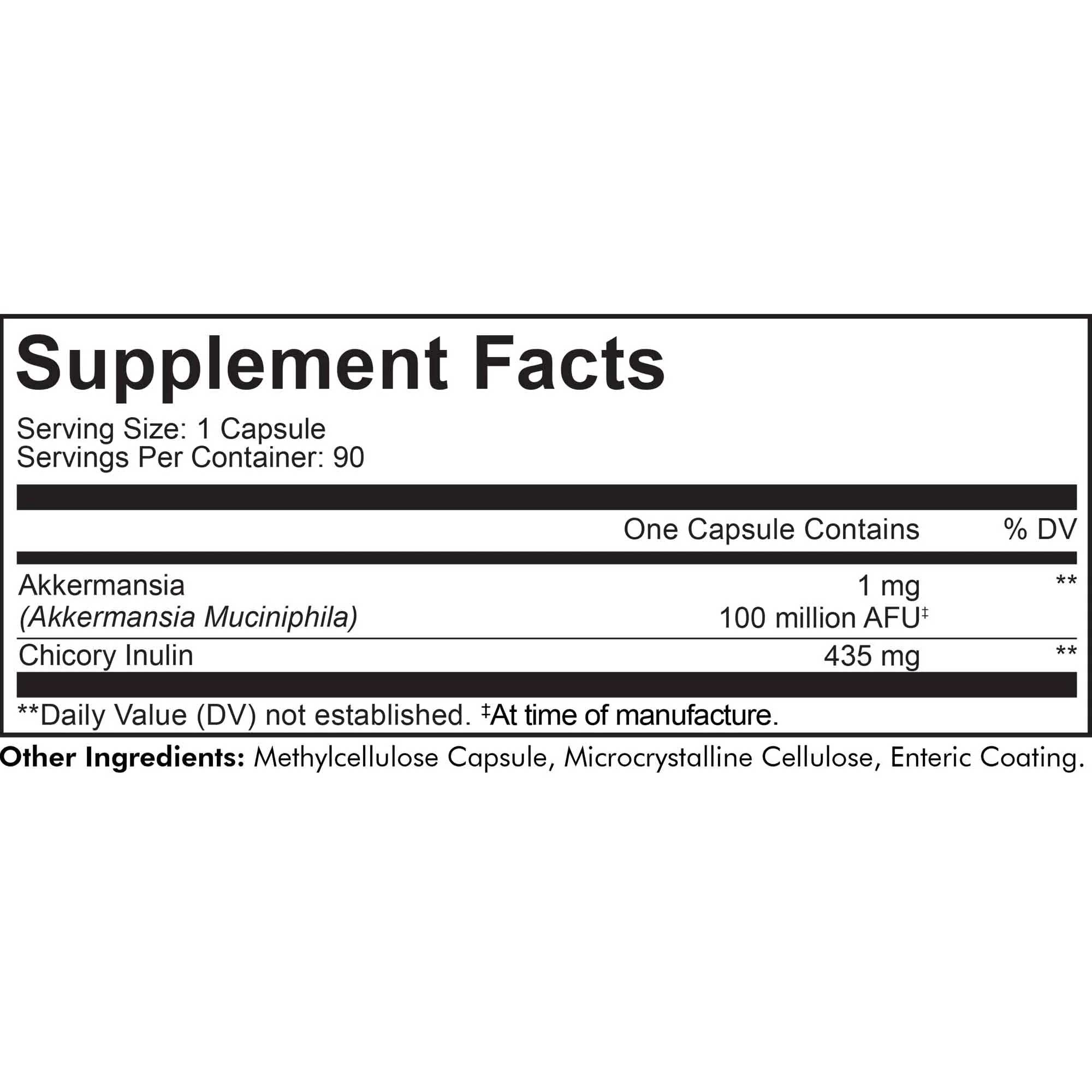 Codeage Akkermansia Ingredients