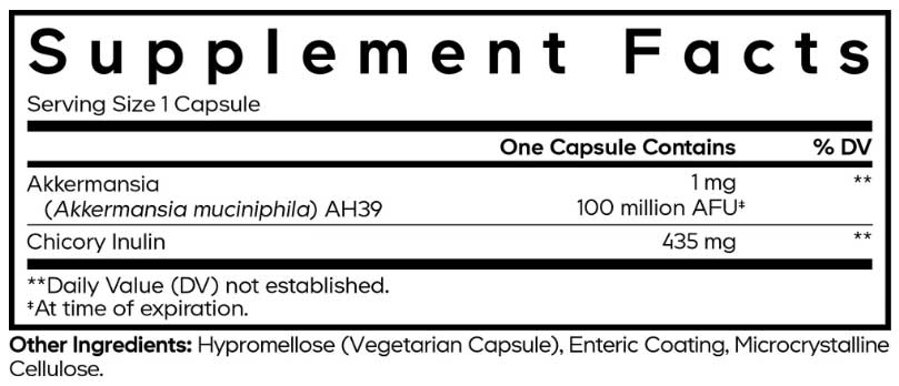 Codeage Akkermansia Ingredients