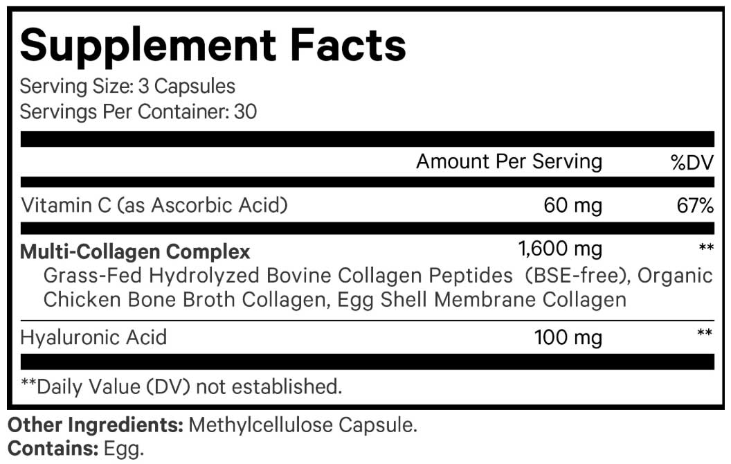 Codeage Amen Collagen Ingredients