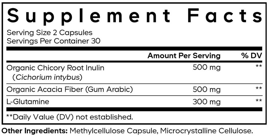 Codeage Amen Prebiotic Fiber+ Ingredients