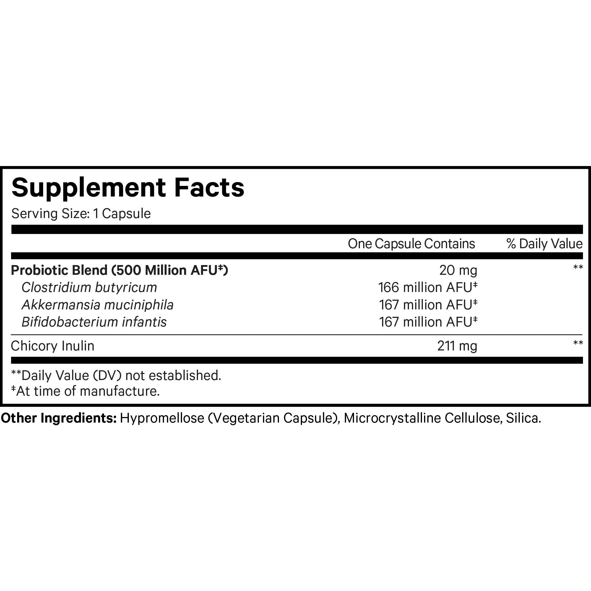 Codeage GLP-1 Probiotic+ Ingredients