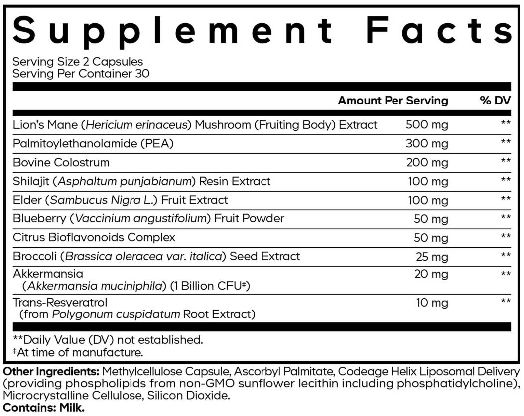 Codeage GLP-Harmony Companion+ Ingredients