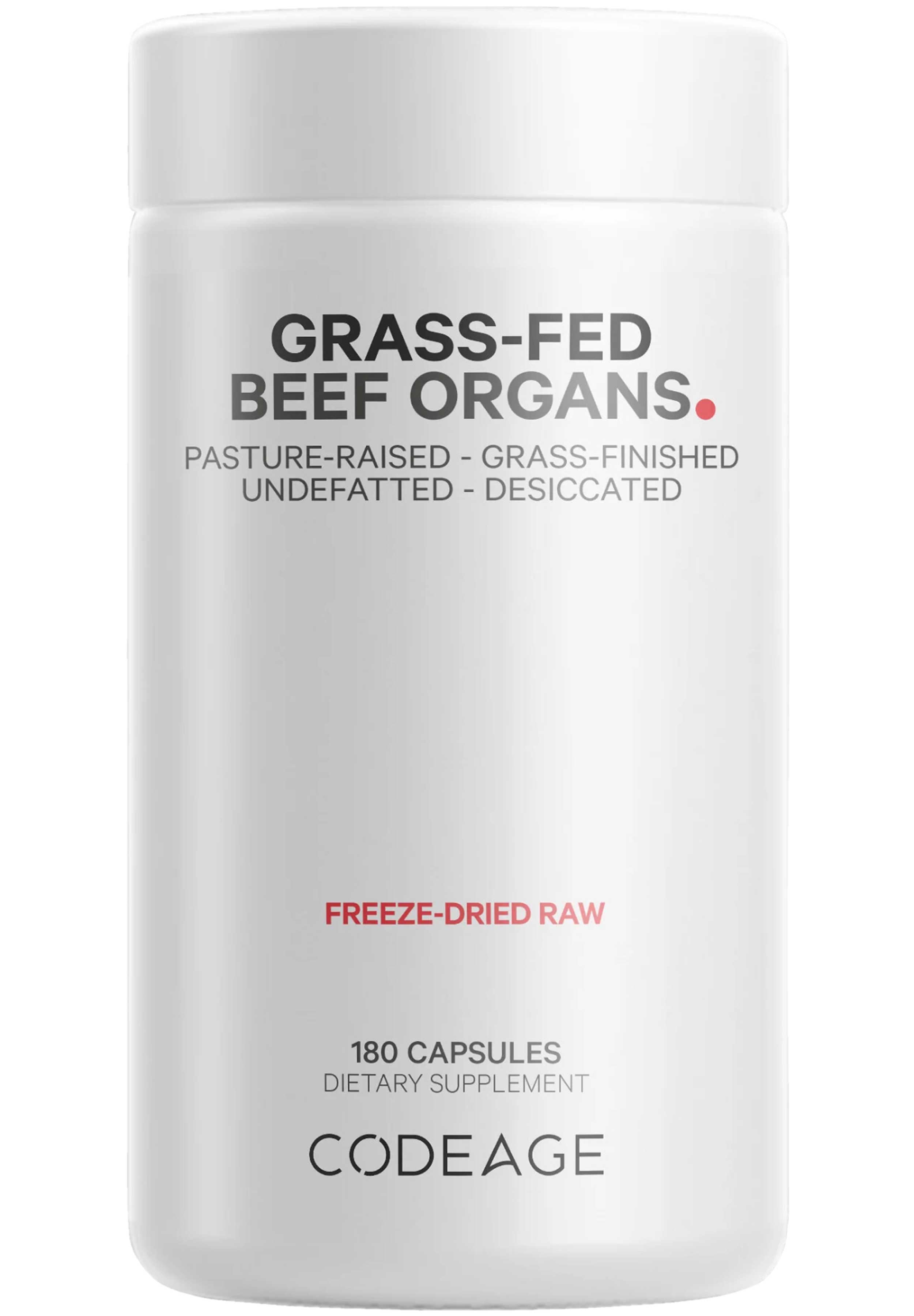 Codeage Grass Fed Beef Organs