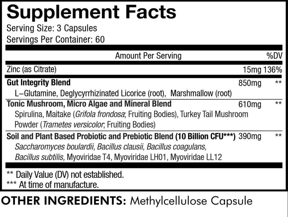 Codeage Gut Health Formula Ingredients