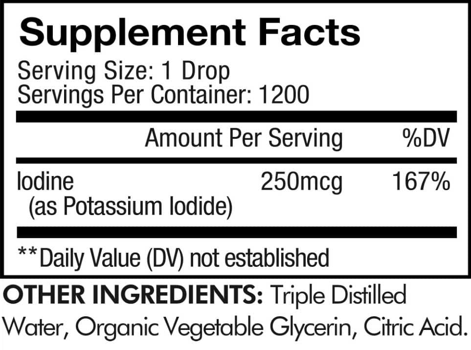 Codeage Iodine Plus Ingredients