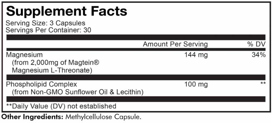 Codeage Liposomal Magnesium Ingredients