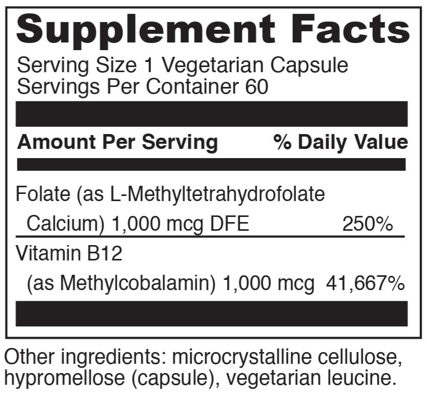 DaVinci Labs 5-MTHF/B12 MC 2000 Ingredients