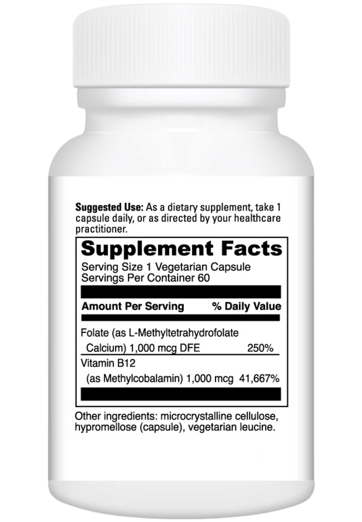 DaVinci Labs 5-MTHF/B12 MC 2000 Ingredients