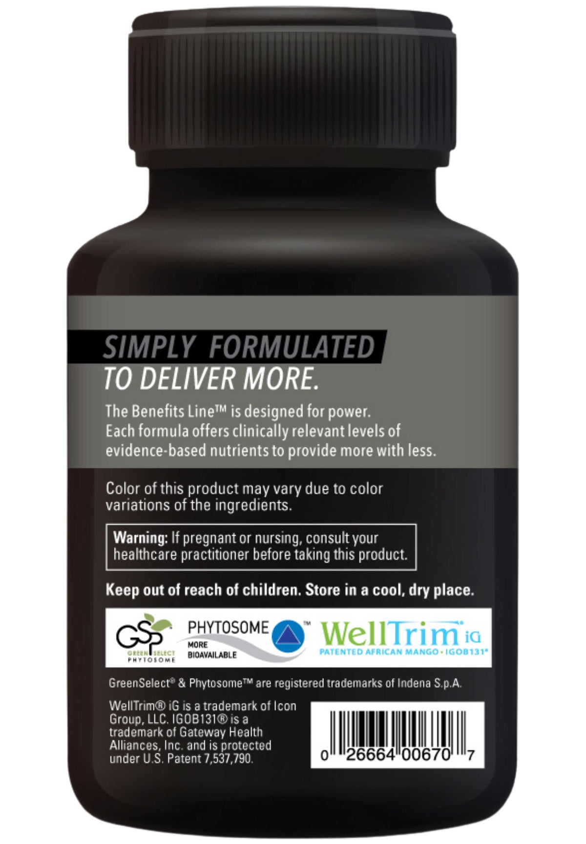 DaVinci Labs Adipo-Leptin Benefits Back