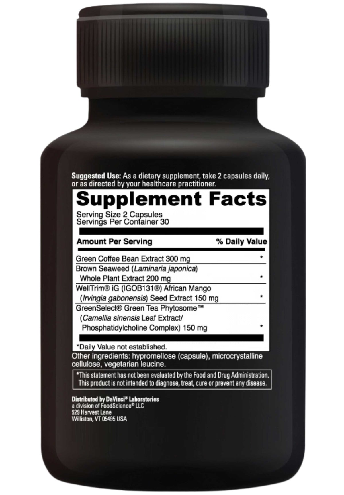 DaVinci Labs Adipo-Leptin Benefits Ingredients