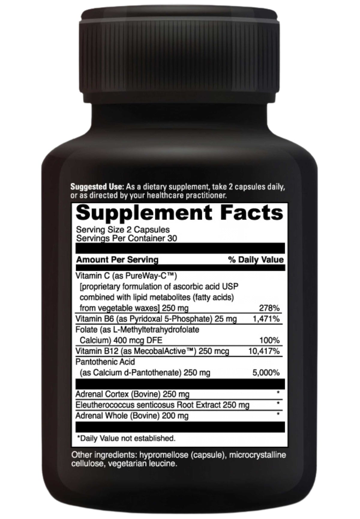 DaVinci Labs Adrenal Benefits Ingredients