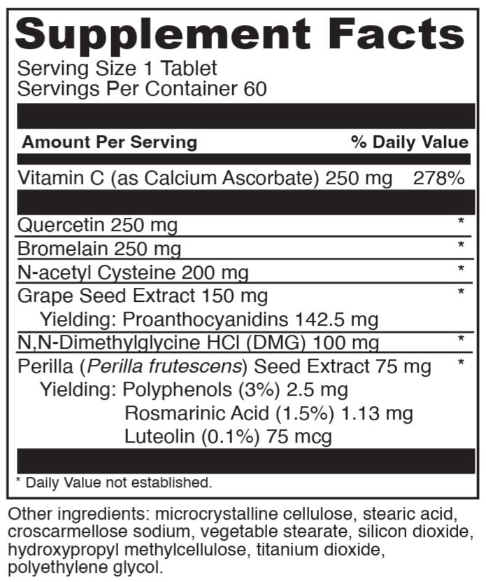 DaVinci Labs Aller-DMG Ingredients