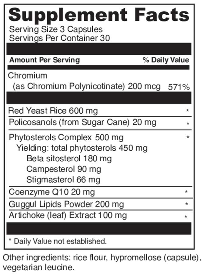DaVinci Labs CholestSure Ingredients