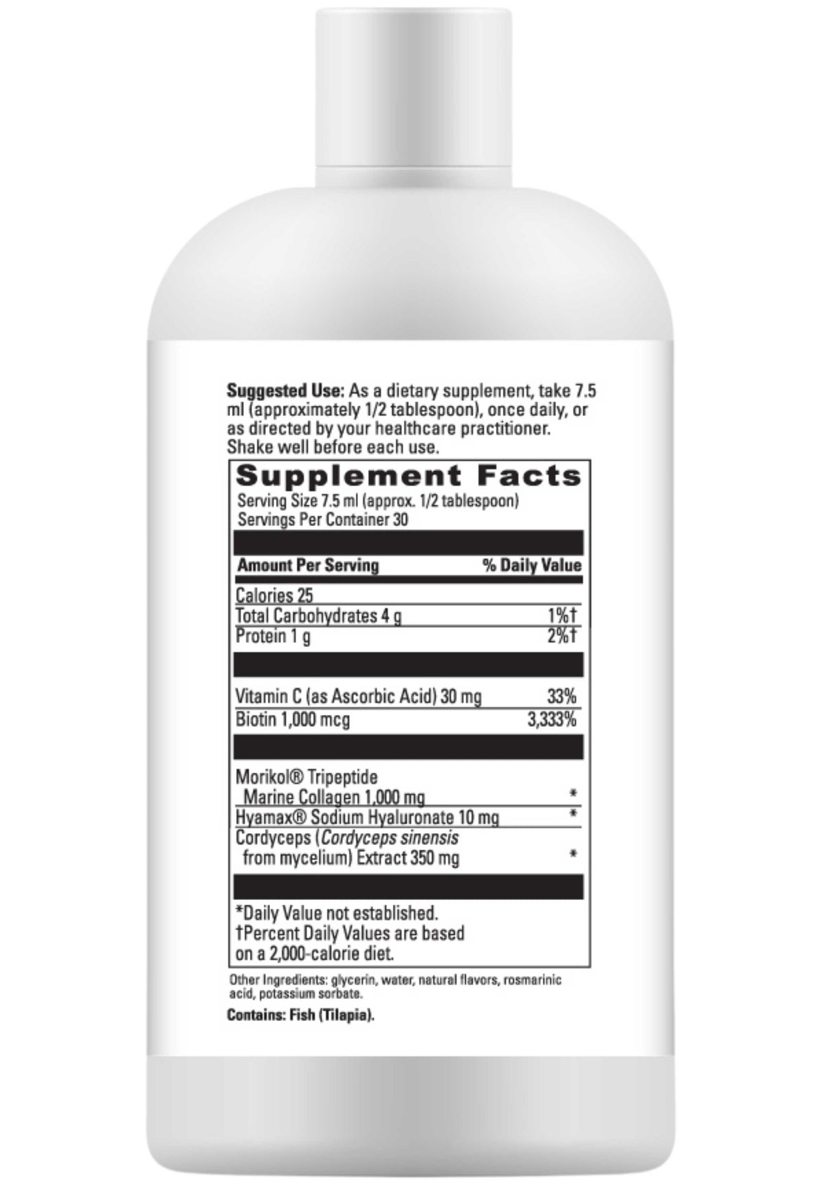 DaVinci Labs Collagen Bright Toasted Cinnamon Ingredients