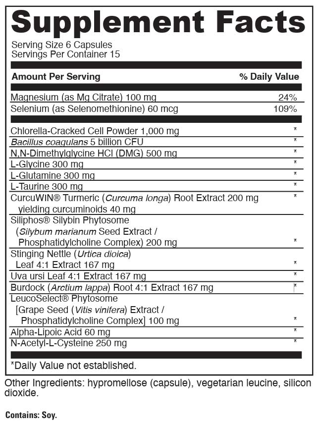 DaVinci Labs Detox Benefits Ingredients
