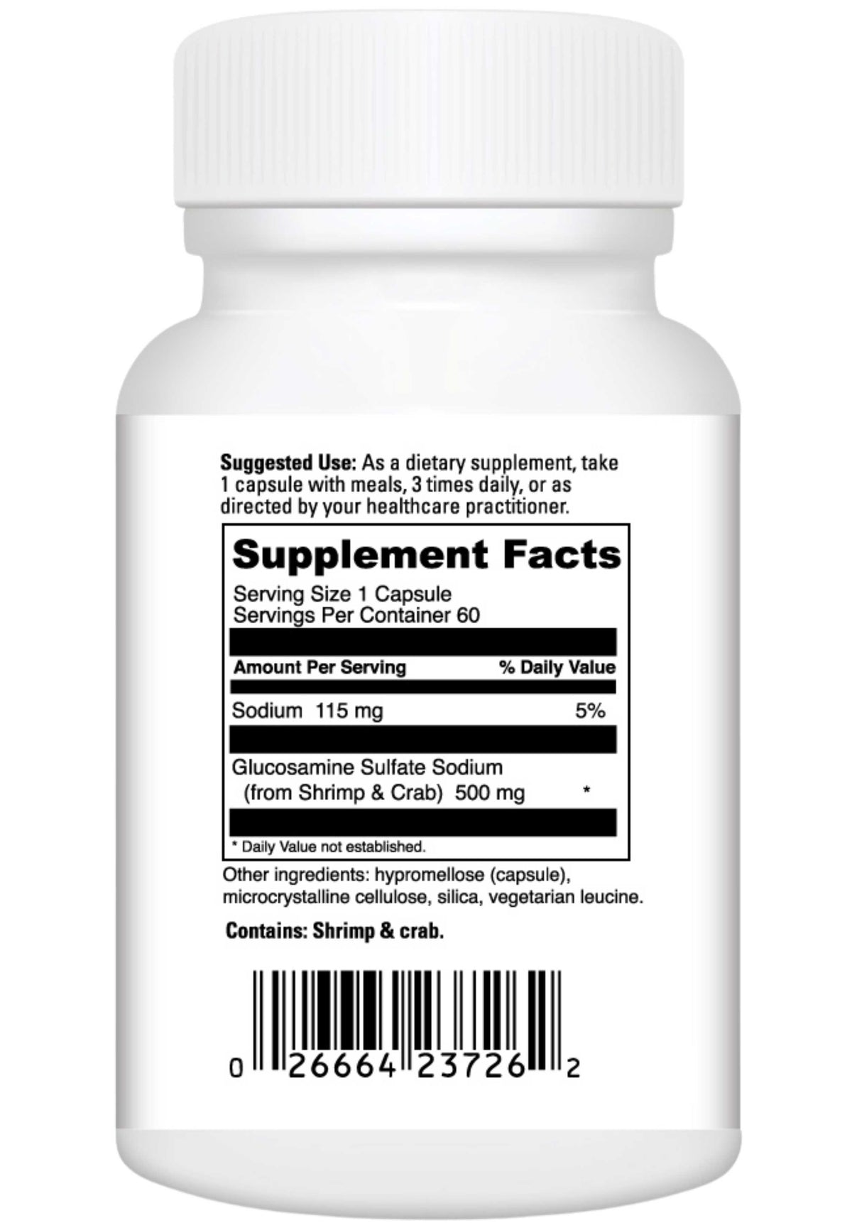 DaVinci Labs Glucosamine Sulfate Ingredients
