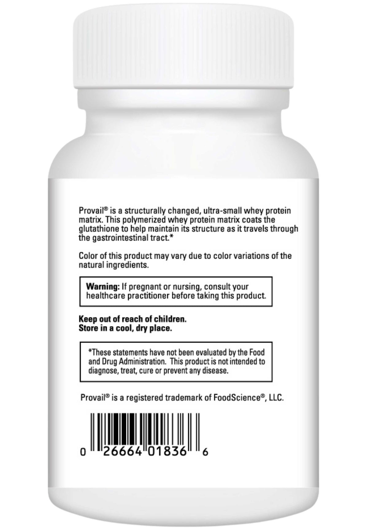 DaVinci Labs Glutathione Back