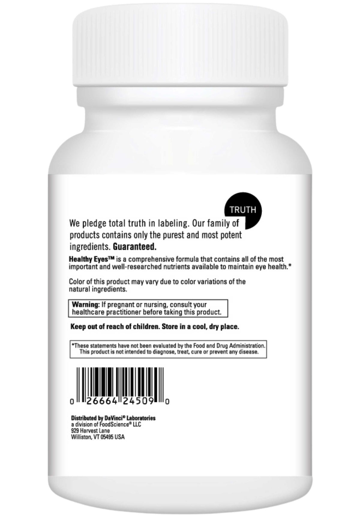 DaVinci Labs Healthy Eyes Back