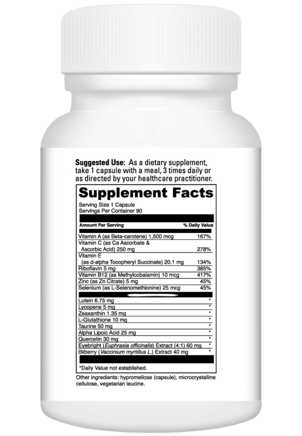 DaVinci Labs Healthy Eyes Ingredients
