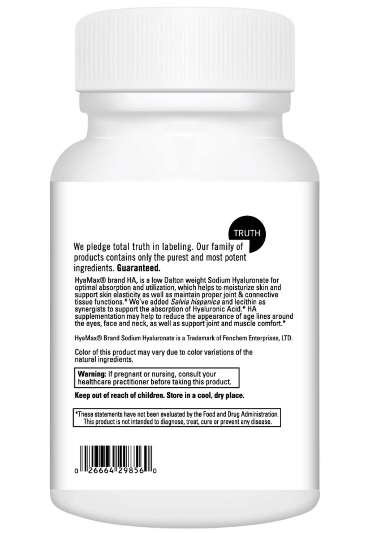 DaVinci Labs Hyaluronic Acid Back
