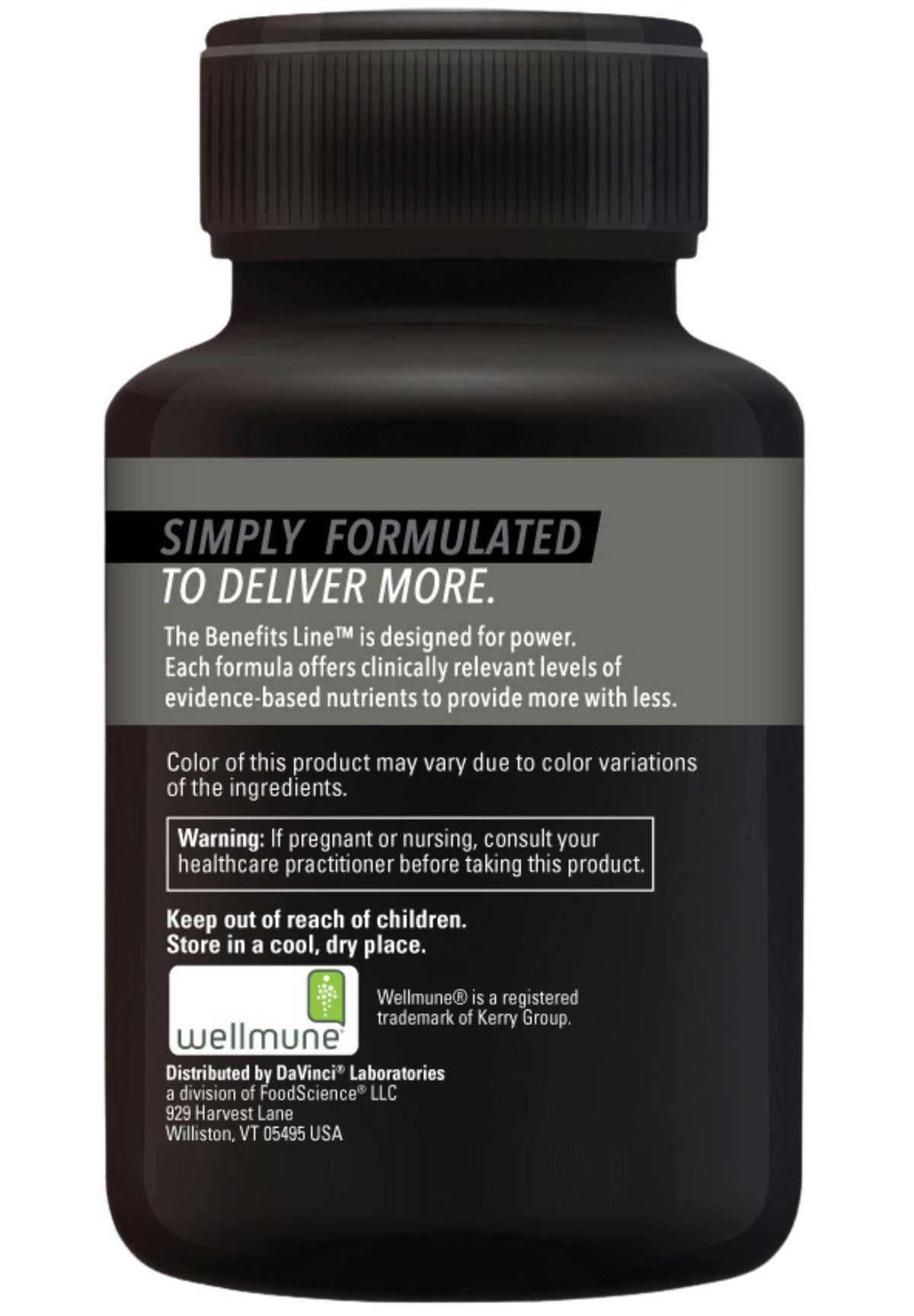 DaVinci Labs Immuno Benefits Back