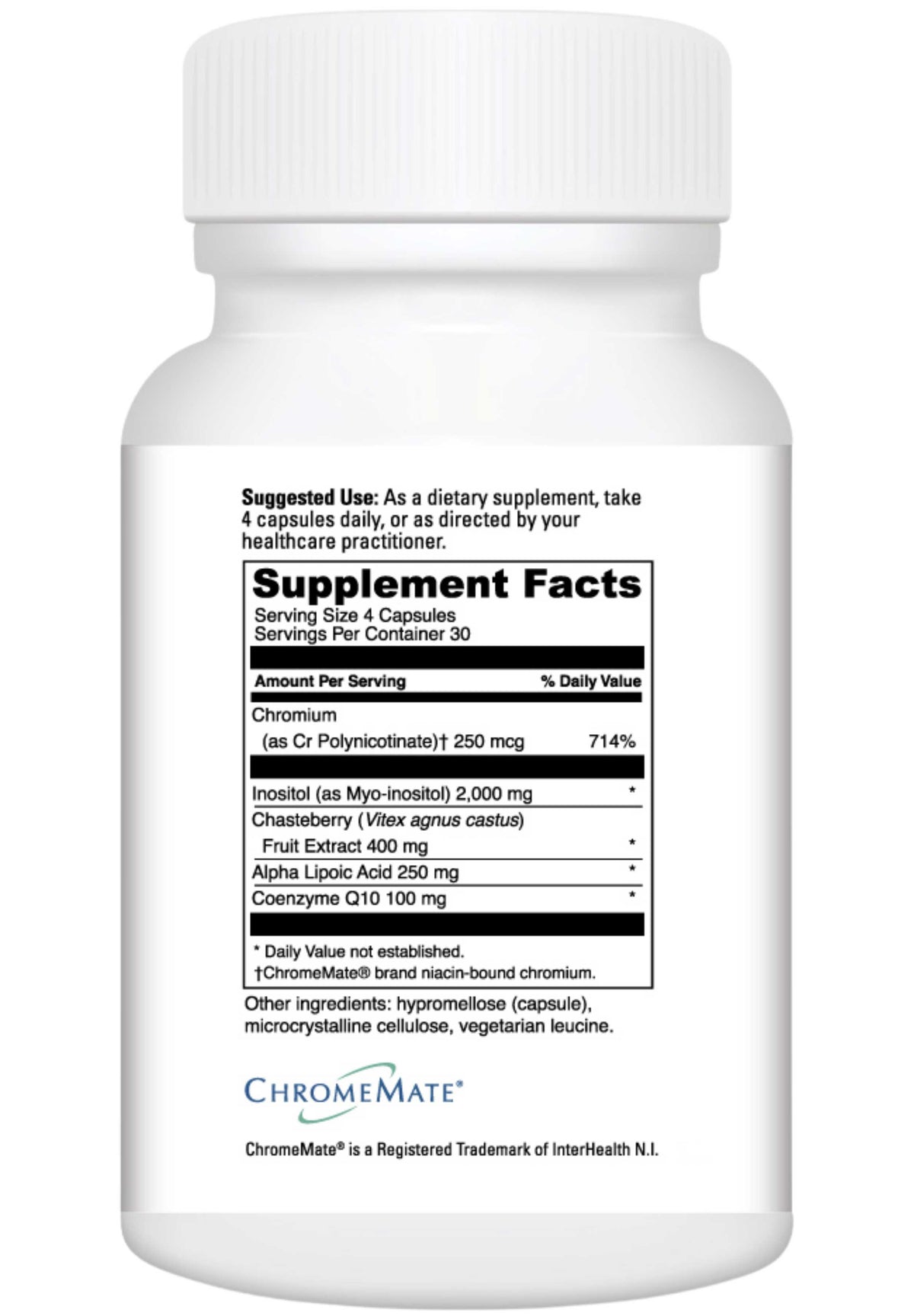 DaVinci Labs Inositol + Vitex Plus Ingredients