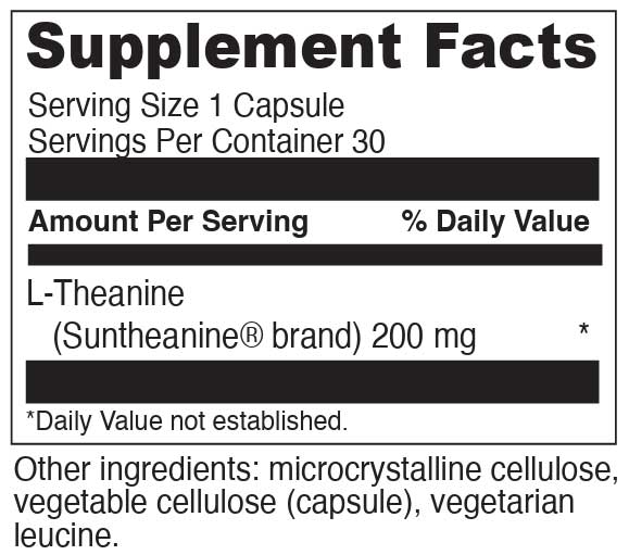 DaVinci Labs L-Theanine Ingredients
