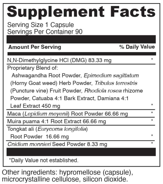 DaVinci Labs Libido Ingredients