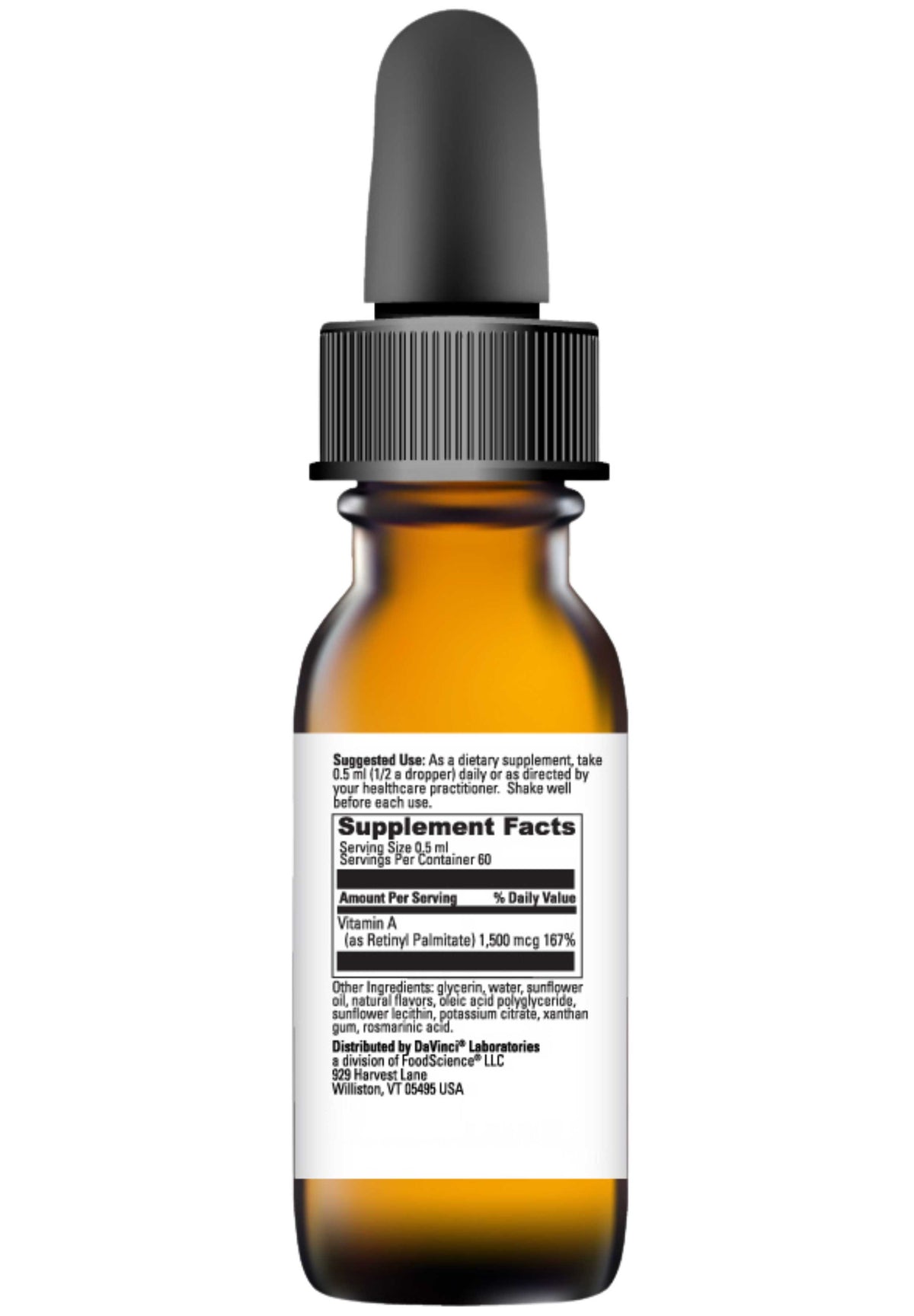 DaVinci Labs Liposomal A Ingredients