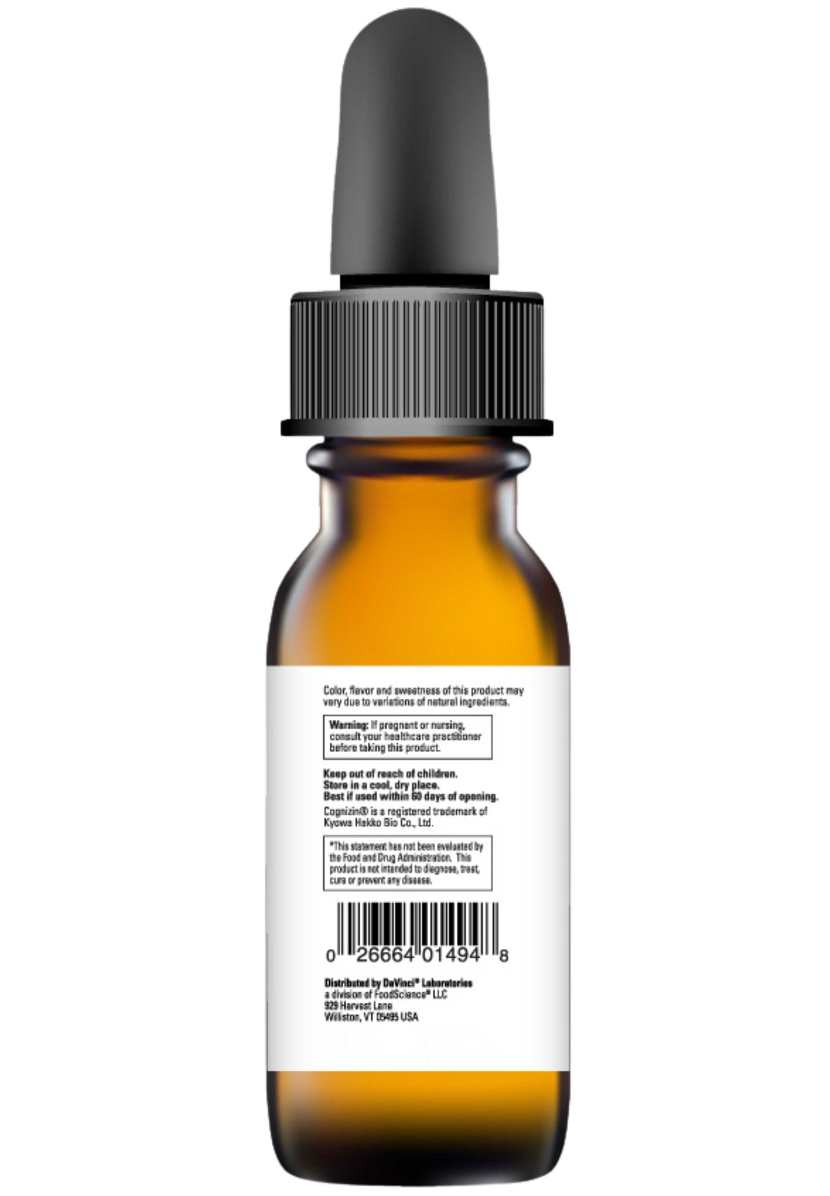 DaVinci Labs Liposomal Citicoline Back