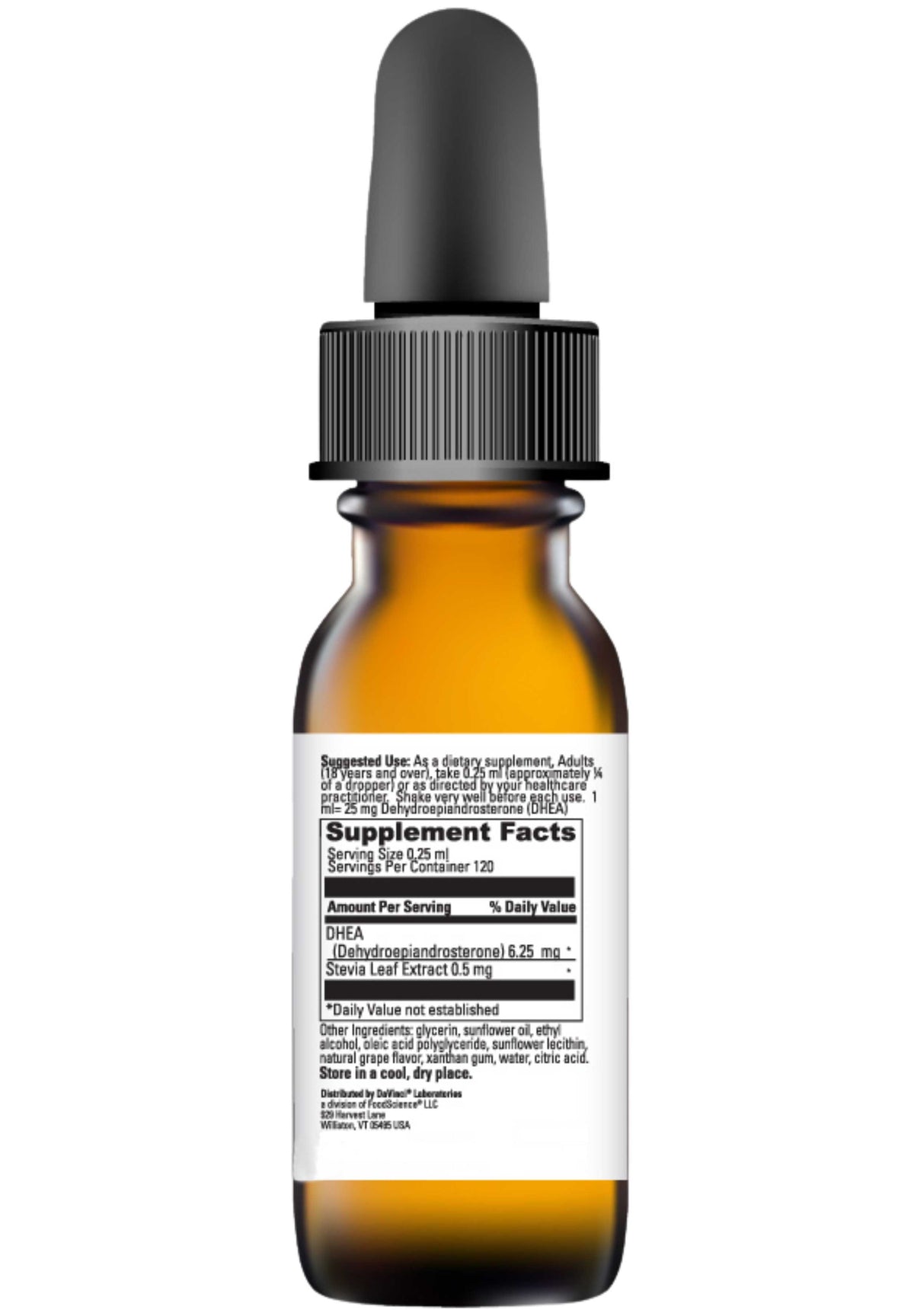 DaVinci Labs Liposomal DHEA Ingredients