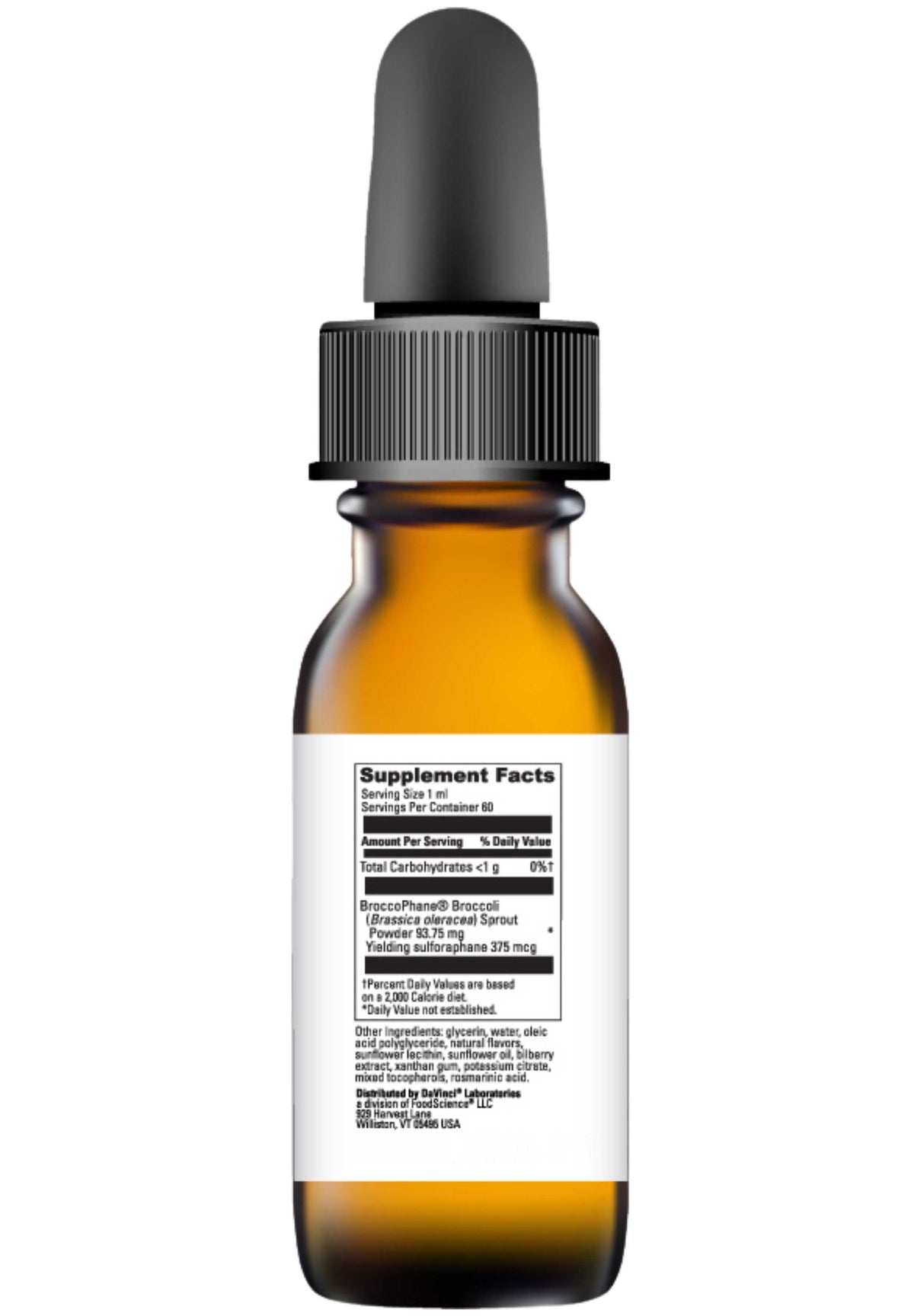 DaVinci Labs Liposomal Sulforaphane Ingredients